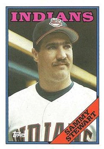 #701 Sammy Stewart - Cleveland Indians - 1988 Topps Baseball