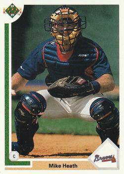 #701 Mike Heath - Atlanta Braves - 1991 Upper Deck Baseball