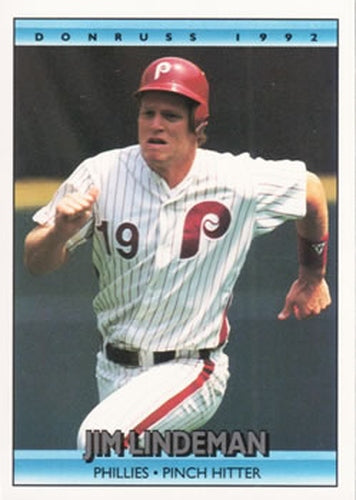 #701 Jim Lindeman - Philadelphia Phillies - 1992 Donruss Baseball