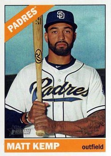 #701a Matt Kemp - San Diego Padres - 2015 Topps Heritage Baseball