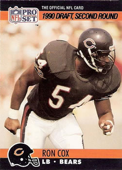 #702 Ron Cox - Chicago Bears - 1990 Pro Set Football