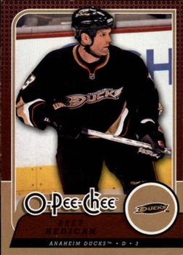 #702 Bret Hedican - Anaheim Ducks - 2008-09 O-Pee-Chee Hockey