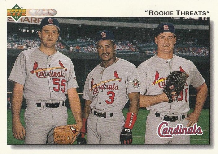 #702 Mark Clark / Brian Jordan / Donovan Osborne - St. Louis Cardinals - 1992 Upper Deck Baseball