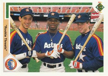 #702 Jeff Bagwell / Luis Gonzalez / Karl Rhodes - Houston Astros - 1991 Upper Deck Baseball