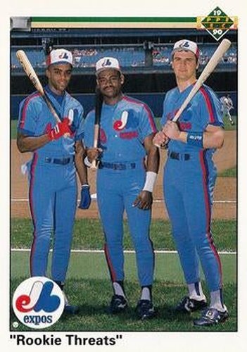 #702 Larry Walker / Marquis Grissom / Delino DeShields - Montreal Expos - 1990 Upper Deck Baseball