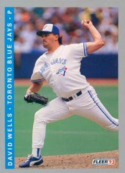 #702 David Wells - Toronto Blue Jays - 1993 Fleer Baseball