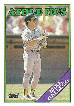 #702 Mike Gallego - Oakland Athletics - 1988 Topps Baseball