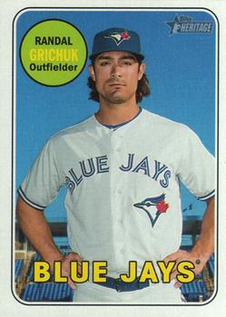 #702 Randal Grichuk - Toronto Blue Jays - 2018 Topps Heritage Baseball