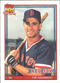 #702 Tim Naehring - Boston Red Sox - 1991 O-Pee-Chee Baseball