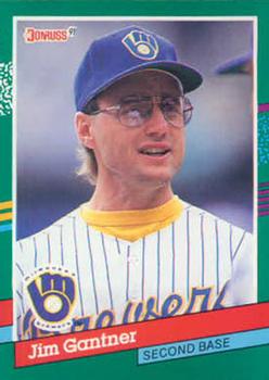 #703 Jim Gantner - Milwaukee Brewers - 1991 Donruss Baseball