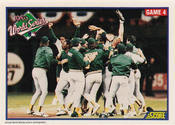 #703 World Series Game 4 - Oakland Athletics - 1990 Score Baseball