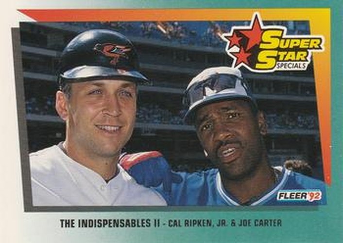 #703 Cal Ripken Jr. / Joe Carter - Baltimore Orioles / Toronto Blue Jays - 1992 Fleer Baseball