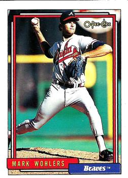 #703 Mark Wohlers - Atlanta Braves - 1992 O-Pee-Chee Baseball