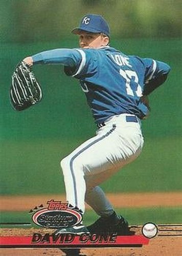 #703 David Cone - Kansas City Royals - 1993 Stadium Club Baseball