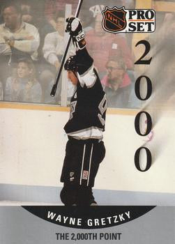 #703 Wayne Gretzky - Los Angeles Kings - 1990-91 Pro Set Hockey