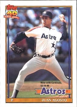 #703 Juan Agosto - St. Louis Cardinals - 1991 O-Pee-Chee Baseball