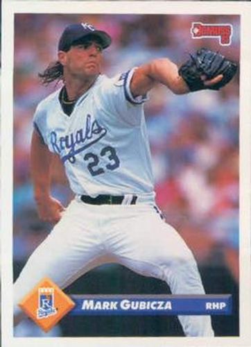 #703 Mark Gubicza - Kansas City Royals - 1993 Donruss Baseball