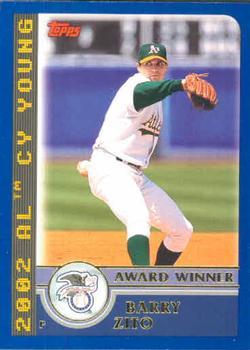 #703 Barry Zito - Oakland Athletics - 2003 Topps Baseball