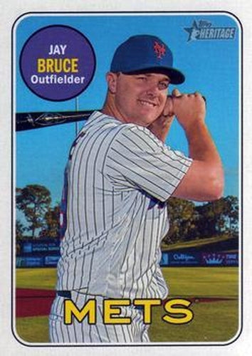 #703 Jay Bruce - New York Mets - 2018 Topps Heritage Baseball