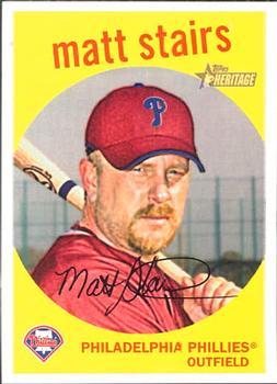#703 Matt Stairs - Philadelphia Phillies - 2008 Topps Heritage Baseball