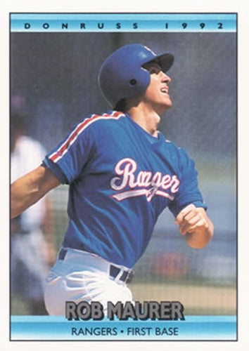 #703 Rob Maurer - Texas Rangers - 1992 Donruss Baseball