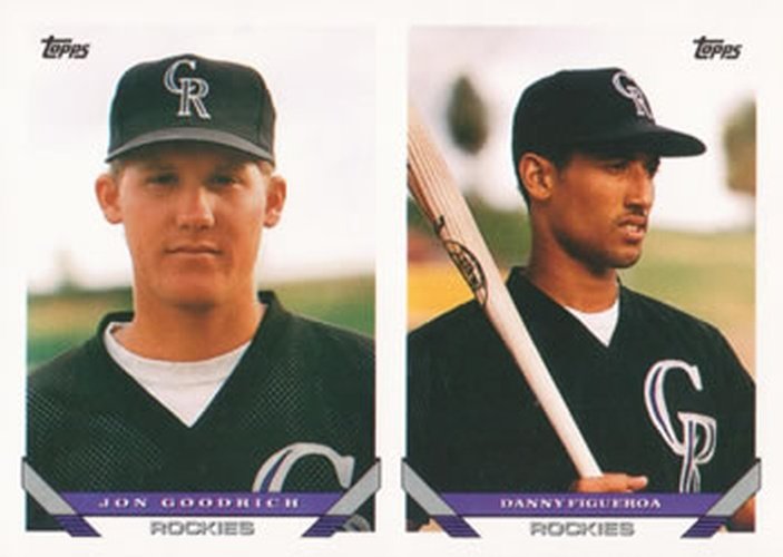 #704 Jon Goodrich / Danny Figueroa - Colorado Rockies - 1993 Topps Baseball