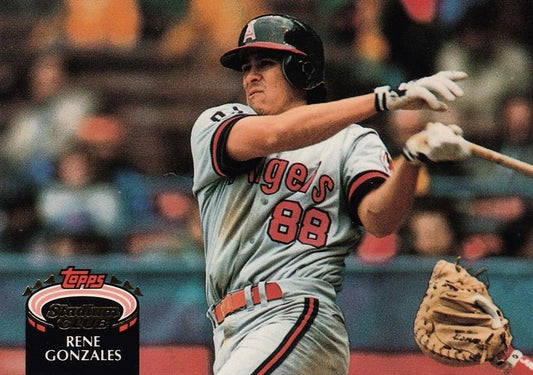#704 Rene Gonzales - California Angels - 1992 Stadium Club Baseball