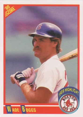#704 Wade Boggs - Boston Red Sox - 1990 Score Baseball