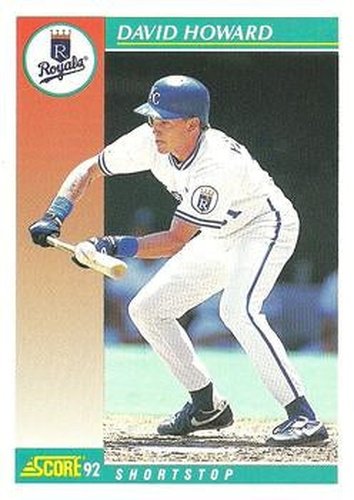#704 David Howard - Kansas City Royals - 1992 Score Baseball