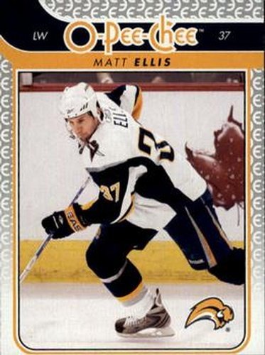 #704 Matt Ellis - Buffalo Sabres - 2009-10 O-Pee-Chee Hockey