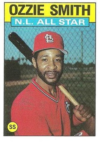 #704 Ozzie Smith - St. Louis Cardinals - 1986 Topps Baseball