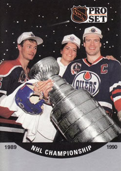 #704 N Championship- Edmonton Oilers - 1990-91 Pro Set Hockey