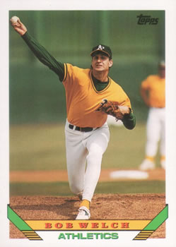 #705 Bob Welch - Oakland Athletics - 1993 Topps Baseball