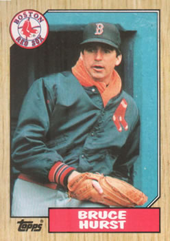 #705 Bruce Hurst - Boston Red Sox - 1987 Topps Baseball