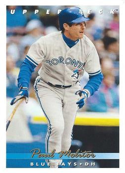 #705 Paul Molitor - Toronto Blue Jays - 1993 Upper Deck Baseball