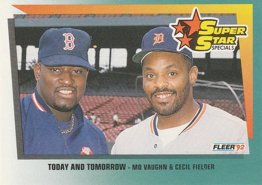 #705 Mo Vaughn / Cecil Fielder - Boston Red Sox / Detroit Tigers - 1992 Fleer Baseball