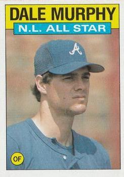 #705 Dale Murphy - Atlanta Braves - 1986 Topps Baseball