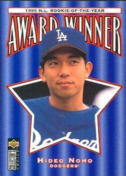#705 Hideo Nomo - Los Angeles Dodgers - 1996 Collector's Choice Baseball