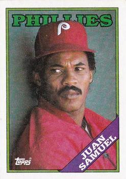 #705 Juan Samuel - Philadelphia Phillies - 1988 Topps Baseball