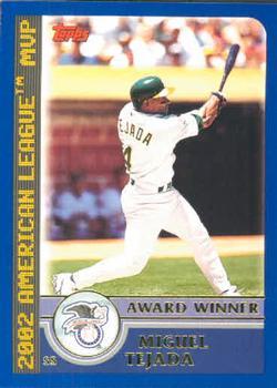 #705 Miguel Tejada - Oakland Athletics - 2003 Topps Baseball