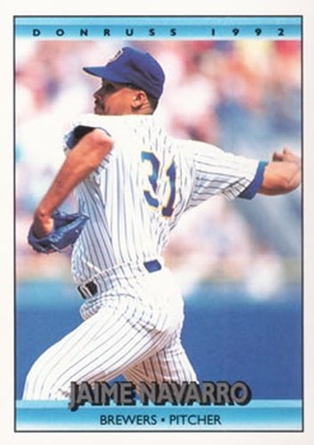 #705 Jaime Navarro - Milwaukee Brewers - 1992 Donruss Baseball