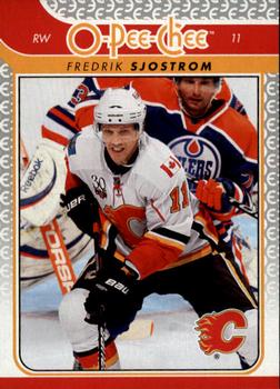 #705 Fredrik Sjostrom - Calgary Flames - 2009-10 O-Pee-Chee Hockey