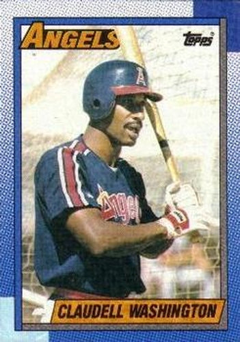 #705 Claudell Washington - California Angels - 1990 Topps Baseball