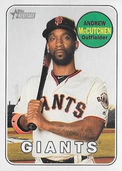#705c Andrew McCutchen - San Francisco Giants - 2018 Topps Heritage Baseball