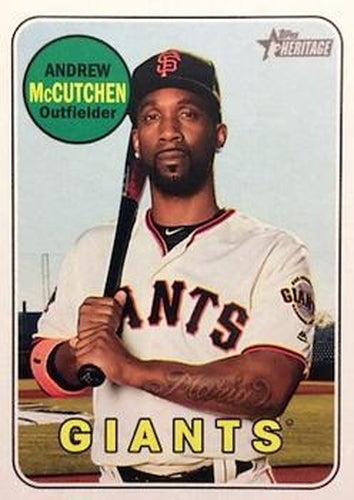 #705d Andrew McCutchen - San Francisco Giants - 2018 Topps Heritage Baseball