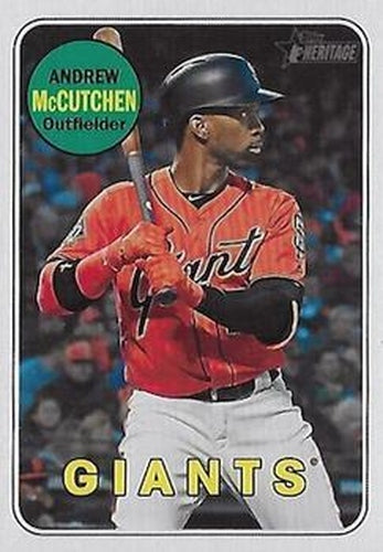 #705e Andrew McCutchen - San Francisco Giants - 2018 Topps Heritage Baseball