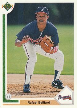#706 Rafael Belliard - Atlanta Braves - 1991 Upper Deck Baseball