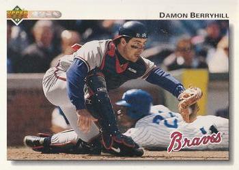#706 Damon Berryhill - Atlanta Braves - 1992 Upper Deck Baseball