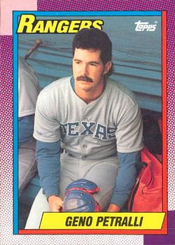 #706 Geno Petralli - Texas Rangers - 1990 O-Pee-Chee Baseball