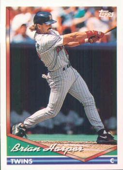 #706 Brian Harper - Minnesota Twins - 1994 Topps Baseball